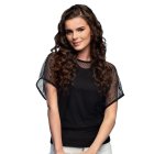 90'er Netbluse Sort