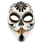 Dia de los Muertos Maske Sort/Orange