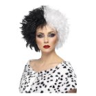 Cruella De Vil Paryk Sort/Hvid