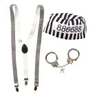 Fange Kostumekit Sort/Hvid