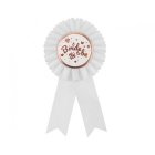 Bride to Be Medaljerosette Hvid