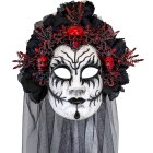 Dødens Dronning Maske Sort/Rød