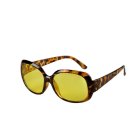 Oversized Briller Brun/Gul