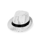 Paillet Trilby Hat Sølv