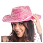 Glitter Cowboyhat Rosa