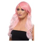 Deluxe Lang Ombre Paryk Lyserød