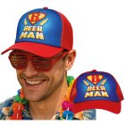 Beer Man Kasket Rød/Blå