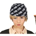 Pirat Børnebandana Sort