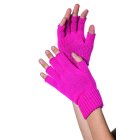 Fingerløse Handsker Neonpink