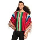 Mexicansk Poncho Rød