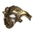 Steampunk Halvmaske Guld