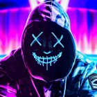 Purge LED Maske Blå