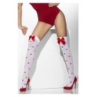 Hjerte Stockings Hvid
