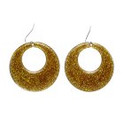 Guld Glitter Øreringe