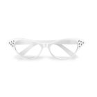Cateye 50'er Briller Hvid