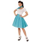 50'er Polka Nederdel Turkis