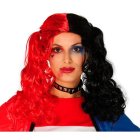 Harlekin Paryk Rød/Sort