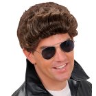 Slikhår Paryk Grease Brun