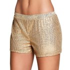 Paillet Hot Pants Guld