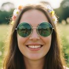 60'er Hippiebriller Grøn