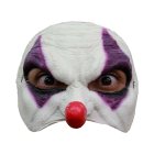 Horror Klovn Halvmaske Lilla