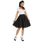 50'er Polka Nederdel Sort