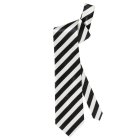 Stribet Slips Sort/Hvid