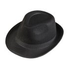 Fedora Gangsterhat Sort