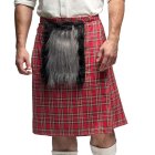 Skotsk Kilt Med Taske Rød