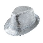 Sølv Paillet Fedora