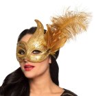 Maskerade Øjenmaske Guld