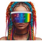 Cyber Visor Briller Regnbue