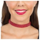Glimmer Choker Rød