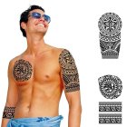 Tribal Falske Tatoveringer Sort