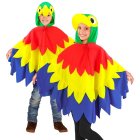 Papegøje Poncho Børnekostume
