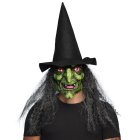 Heks Latexmaske & Hat