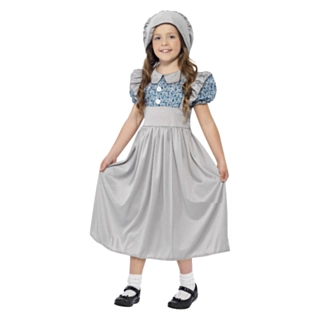 Gammeldags Skolepige Børnekostume