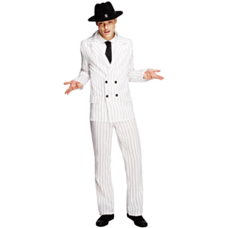 Hvid Gangster Kostume