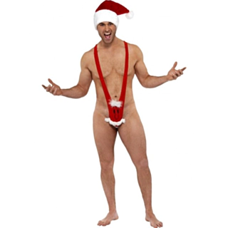 Julemands Mankini Kostume