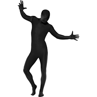 Sort Skinsuit Kostume