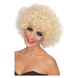 Stor Funky 70'er Afroparyk Blond