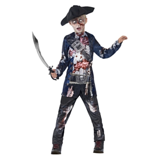 Zombie pirat Børnekostume