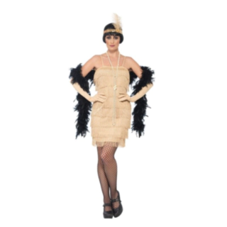 Flapper Kjole Guld