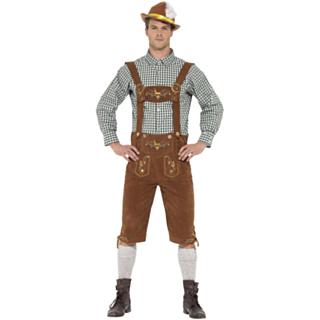 Tyrolerkostume Klassisk Grøn