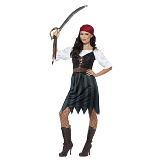 Kvindelig Pirat Kostume
