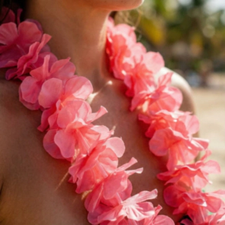 Hawaii Blomsterkrans Pink
