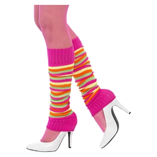 Stribede Benvarmere Pink