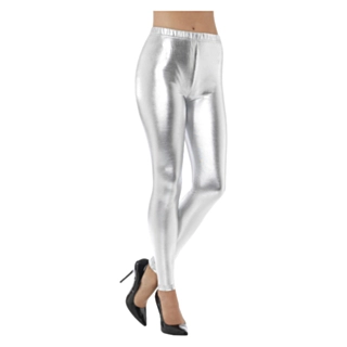 80'er Disko Leggings Sølv