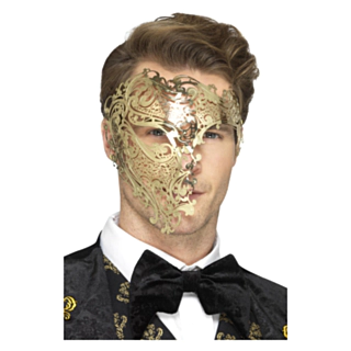 Metal Fantom Maske Guld