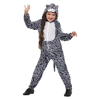 Stribet Kat Børnekostume